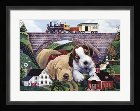Framed Choo, Choo, Chooed Out Print