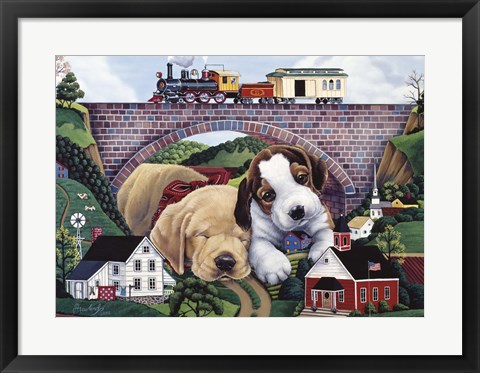 Framed Choo, Choo, Chooed Out Print