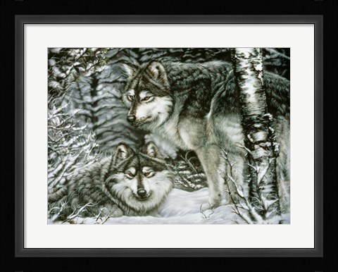 Framed Winter Companions Print