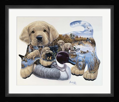 Framed Sweet Puppy Tales Print