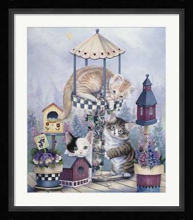 Framed Cat Carousel Print