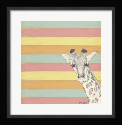 Framed Giraffe 1 Print