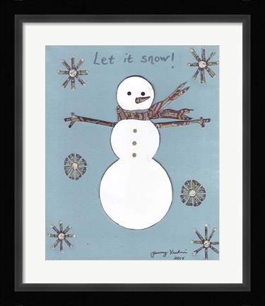 Framed Let It Snow Print