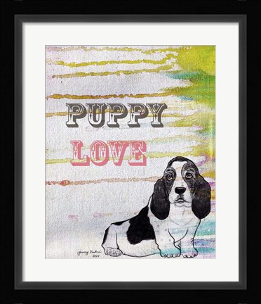 Framed Puppy Love Print