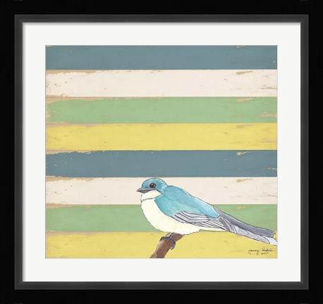 Framed Little Blue Bird Print