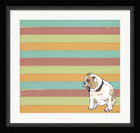 Framed Bulldog Print