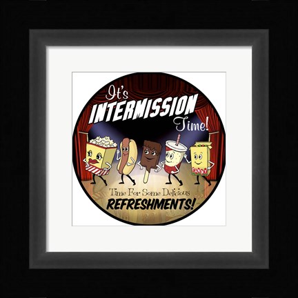Framed Intermission Refreshments Print
