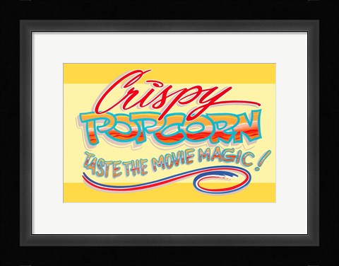 Framed Crispy Popcorn Print