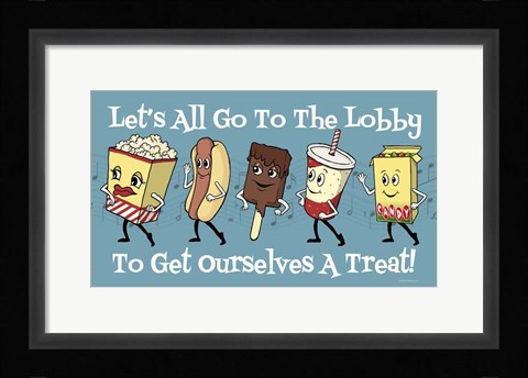 Framed Lets Go To The Lobby Print