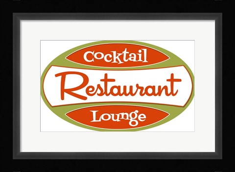 Framed Restaurant Cocktail Lounge Print