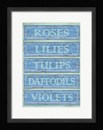 Framed Garden Boards Blue Print