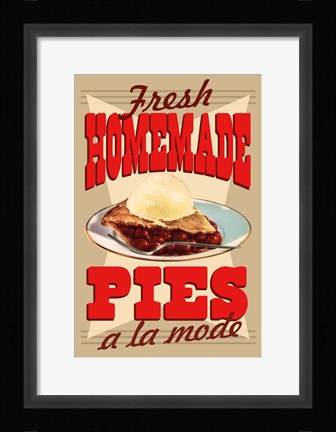 Framed Fresh Homemade Pies Print