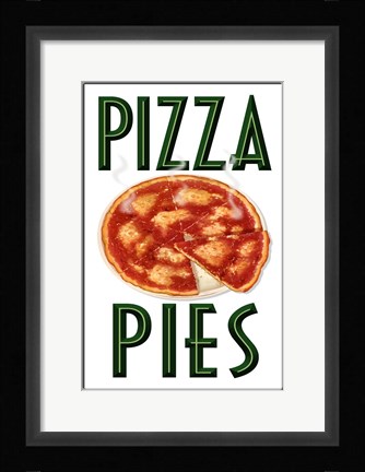 Framed Working Pizza Print