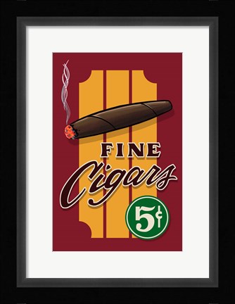 Framed Fine Cigars Print