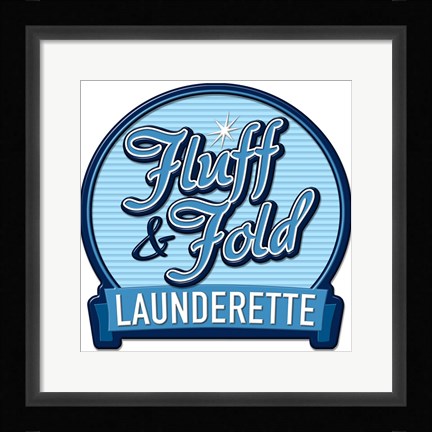 Framed Fluff and Fold Print