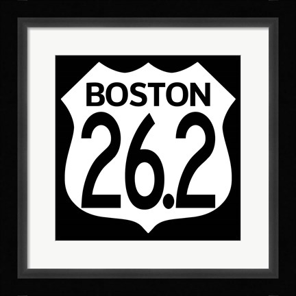 Framed Boston Marathon Print