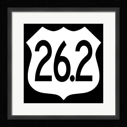 Framed Marathon Print