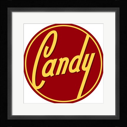Framed Candy Round Print