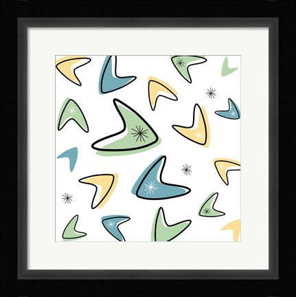 Framed Boomerangs Print