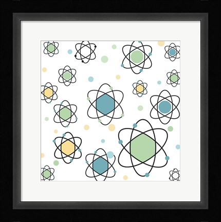 Framed Atomic Symbol Print