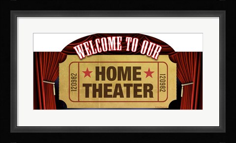 Framed Home Theater Marquee Print