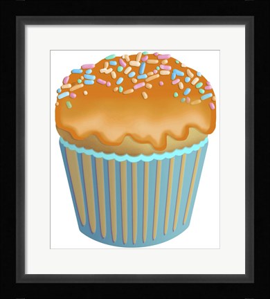 Framed Pumpkin Cupcake Print