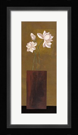 Framed Ivory Floral II Print