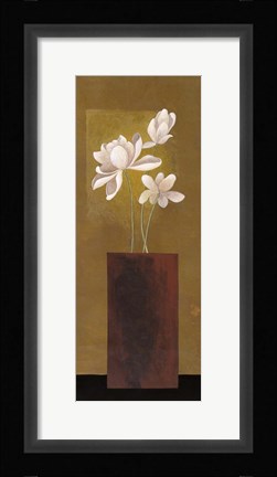 Framed Ivory Floral I Print