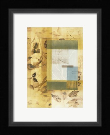 Framed Golden Times I Print