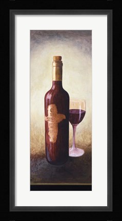 Framed Red Wine 2 Print