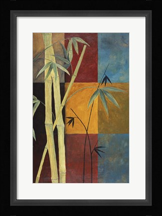 Framed Bamboo Abstract 1 Print