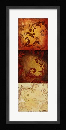 Framed Paisley Panel III Print