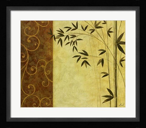 Framed Bamboo Elegance II Print