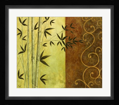 Framed Bamboo Elegance I Print