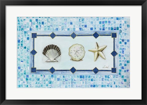 Framed Sea Shell Trio Print