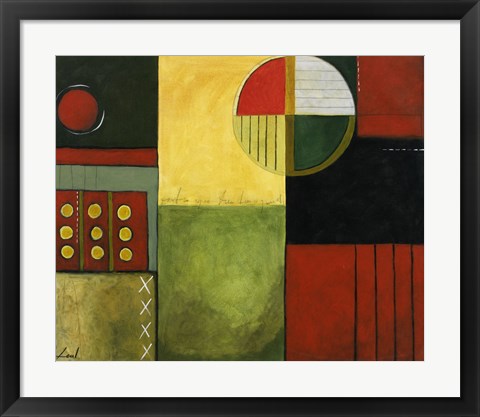 Framed Abstract Fields II Print