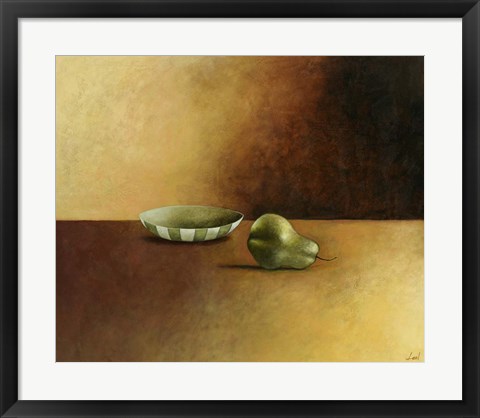 Framed Bowl and Pear Print