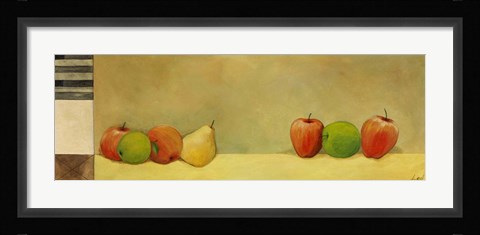 Framed Apples and Pears I Print