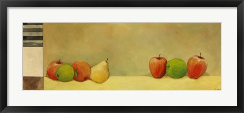 Framed Apples and Pears I Print