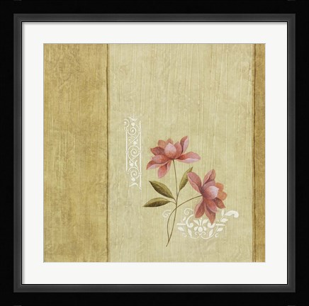 Framed Pink Fleur Print