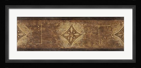 Framed Grey on Brown Panel Print