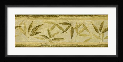 Framed Bamboo Leaf Panel Print