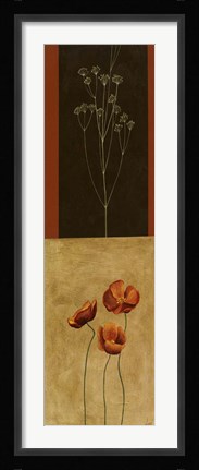 Framed Botanical Panel III Print