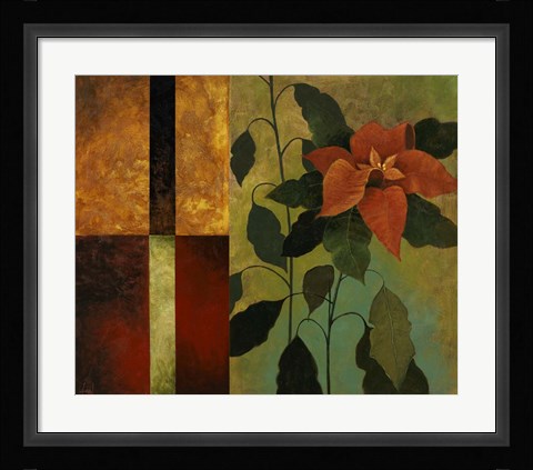 Framed Clematis I Print