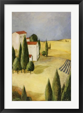 Framed Tuscan Villa II Print