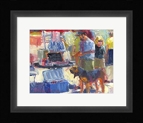 Framed Walking The Dog Print