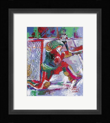 Framed Goalie Print