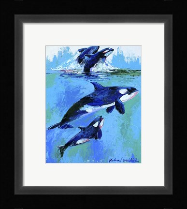 Framed Whales Print