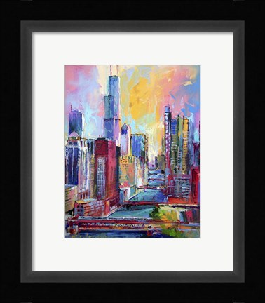 Framed Chicago 3 Print