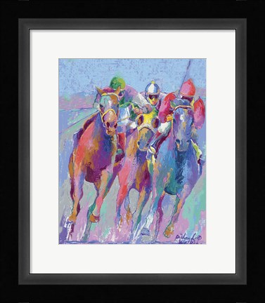 Framed Horse Race 2 Print